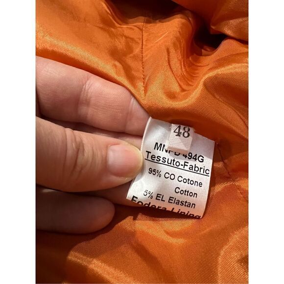 Michele Negri NWT double breasted blazer jacket suede buttons euro size 48 US L - Picture 13 of 14